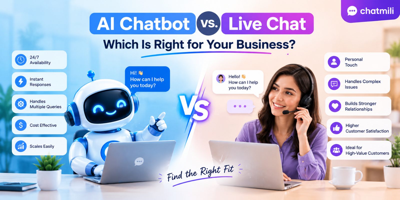 AI Chatbot vs. Live Chat: Which Is Right for Your Business?