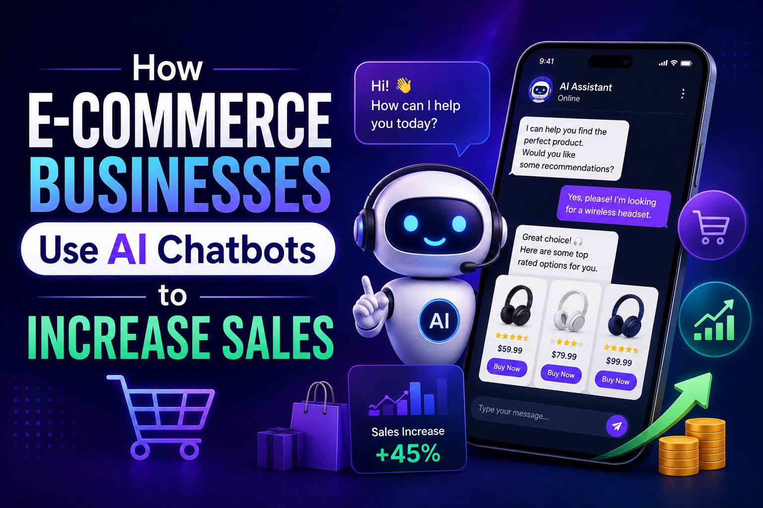How E-commerce Businesses Use AI Chatbots to Increase Sales