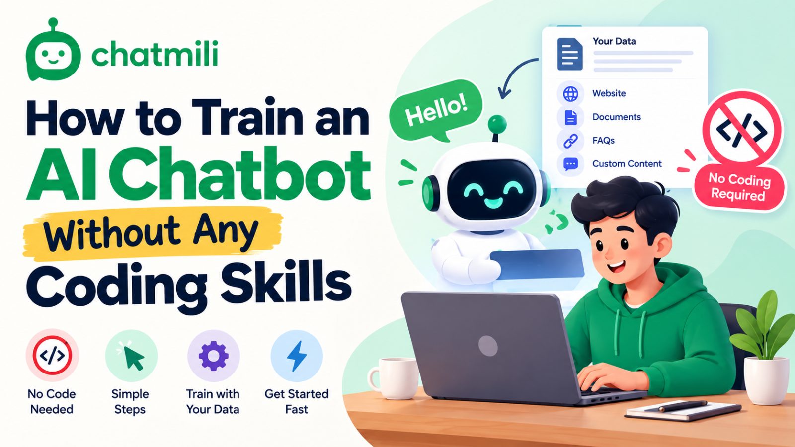 How to Train an AI Chatbot Without Any Coding Skills
